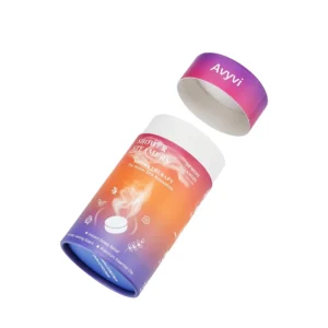 Recyclable Rigid Round Paper Tube Box for Fragrance and Perfume with Printing