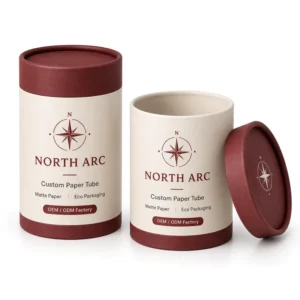 Recyclable Specialty Paper Tube for Perfume Bottle, Embossed Cylinder Packaging Box Supplier