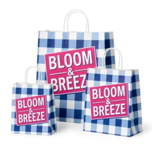 Recyclable Twisted Handle Eco Kraft Paper Bag Custom Printed for Pizza Retail Bakery Cafe Gift Packaging OEM