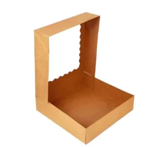 Recyclable White Paperboard Ivory Board Cake and Pastry Boxes with Window