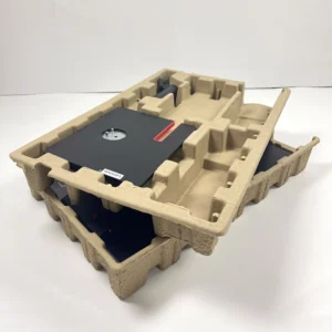 Recycled Biodegradable Paper Pulp Packaging Tray with High Wet Strength and Microwave Safe Design for Electronic Devices