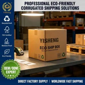 Recycled Corrugated Shipping Box with Custom Logo, Factory Direct Carton for Cross-Border E-commerce Delivery
