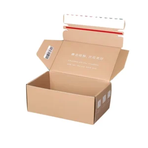 Recycled Corrugated Zipper Paper Carton Box With Embossing and Sponge Lining Custom Logo Printed Packaging Box