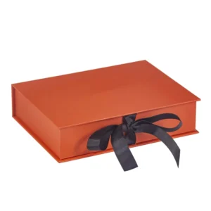 Recycled Craft Paper Rigid Box with Glossy or Matte Lamination and Embossing