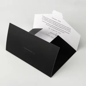 Recycled Custom Square Small Premium Black Kraft Paper Envelope Invitation Envelope