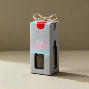 Recycled Folding Rigid Cardboard Single-Bottle Liquor Gift Box