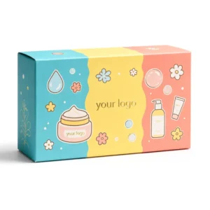 Recycled Full-Color Custom Logo Ivory Card Folding Packaging Box for Candle Jars and Bottles