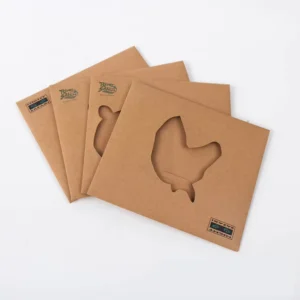Recycled Kraft Mini Square Paper Envelopes for Keychain and Sock Packaging