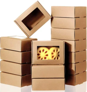 Recycled Kraft Paper Box with Clear Window