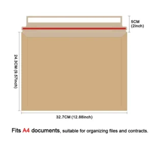 Recycled Kraft Paper Envelopes with Self-Adhesive Security Seals for Mailing Documents