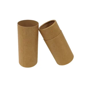Recycled Kraft Paper Tube Multiple-Size Empty Round Canister for Tea and Gift Packaging