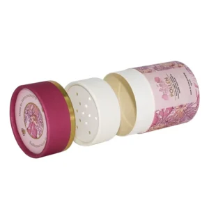 Recycled Kraft Shaker Paper Tube Canister for Loose Powder
