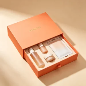 Recycled Luxury Drawer Gift Box, Rigid Paper Skincare and Cosmetic Packaging Box with Custom Paper Insert for Perfume