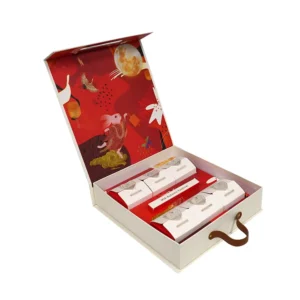 Recycled Luxury Gift Box with Custom Design Kraft Paper Folders for Food Packaging (Chewing Gum Baby Food Sushi)