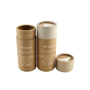 Recycled Material Custom Airplane-Shaped Paper Tube Box with Embossing for Essential Oil and Tea Packaging, Exhibition