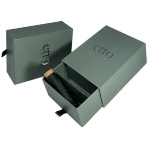 Recycled Material Matte Custom Rigid Paper Box Luxury Drawer Box Packaging with Divider Inlay