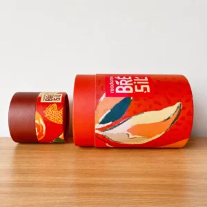 Recycled Material Paper Tube with Window for Scented Candle and Cosmetic Sample Packaging