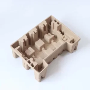 Recycled Paper Pulp Packaging Insert Tray with Custom Sizes and Design, Water-Resistant Shipping Tray