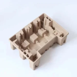 Recycled Paper Pulp Packaging Insert with Custom Sizes and Design, Anti Water, Biodegradable Shipping Tray