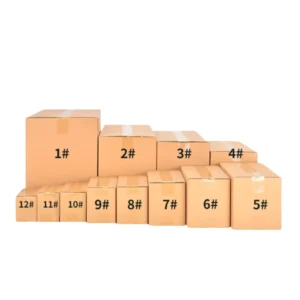 Recycled Square Corrugated Cartons with Custom Printing for Retail Packaging