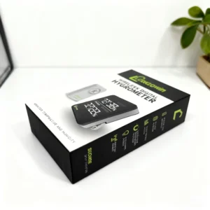 Recycled Thick White Card Paper Rigid Box with Sponge Lining and Printed Color Patterns