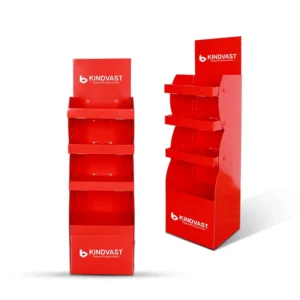 Red Layered Paper Display Box Shelf