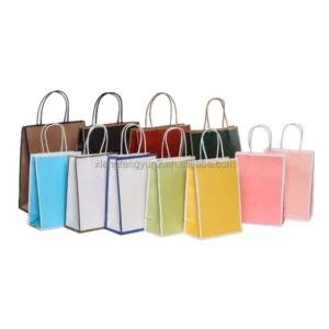 Resealable Recycled Kraft Paper Food Takeaway Bags, Brown