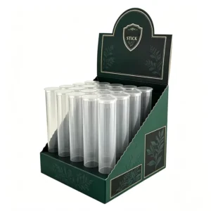 Retail Counter Paper Display Box, Custom Color Printed, Cardboard Rolled Display Box for Pre Tubes