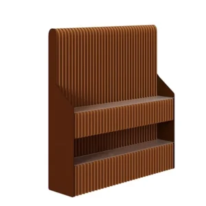 Retractable Paper Room Dividers Folding Privacy Screens Freestanding Paper Wall Partition with Storage Shelves Display Rack