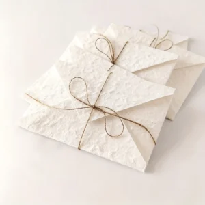 Retro Embossed Paper Envelopes Handmade Texture Specialty Invitation Envelopes for Wedding Business Custom Logo Bulk