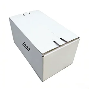Reusable Corrugated Cardboard Mailer Box with UV Gold Foil and Matte Lamination