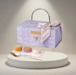Reusable Eco-Friendly Cardboard Paper Mooncake Gift Box Set with Custom Magnetic Packaging
