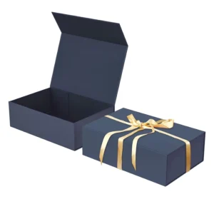 Reusable Flip-Top Rigid Magnetic Gift Box with Custom Logo