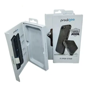 Reusable Folded Mobile Phone Paper Box with Window and Hook