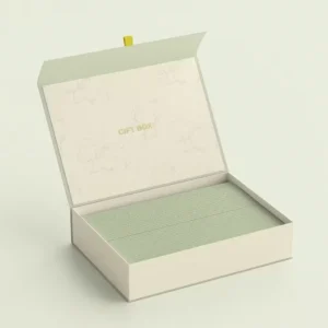 Rigid Cardboard Gift Box with Magnetic Lid and Handle