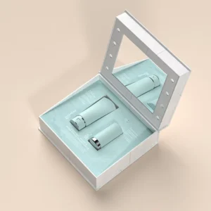 Rigid Custom Cardboard Gift Box for Perfume and Makeup Cosmetic Sets with LED Light