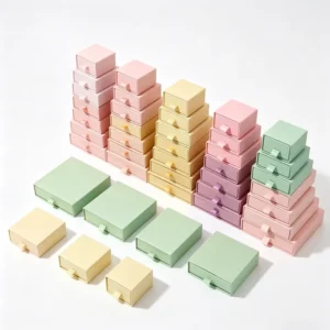 Rigid Gift Paper Drawer Box with Foam Insert and Matte Lamination for Jewelry from China Supplier