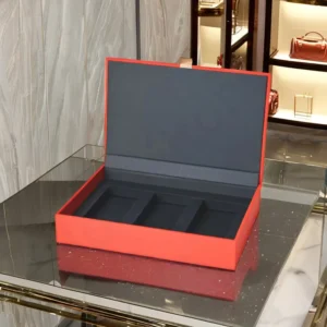 Rigid Lid and Base Folding Paper Box with Paper EVA Inner Tray, Magnetic Custom Packaging