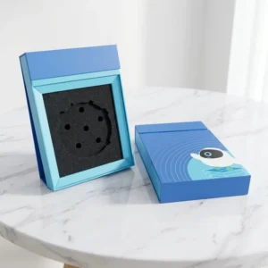 Rigid Paper Box with Custom Molded Foam Insert and Window Display