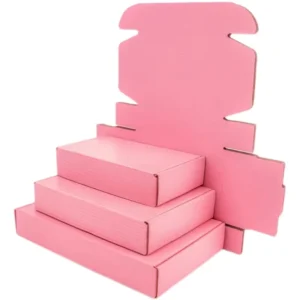 Rigid Paper Mailing Box in Hot Pink for Kids’ Clothes and Shipping