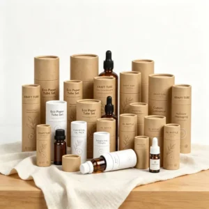 Rigid Paperboard Tube for Roll On Perfume Essential Oil Blend Travel Packaging