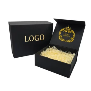 Rigid Square White Cardboard Gift Boxes, Foldable, Magnetic Closure