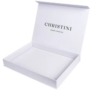 Rigid White Cardboard Shipping Gift Box with Magnetic Lid