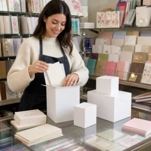 Rigid White Cardstock Box Glossy Matte Lamination Custom Shape Reusable High-End Packaging Four-Color UV Hot Stamping