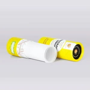Rolled-Edge Twist-Up Paperboard Deodorant Tube with Inner Neck for Balm Containers