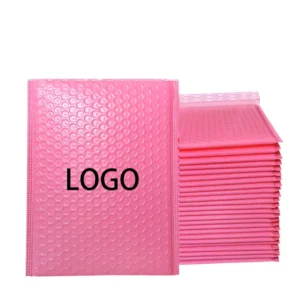 Rose Gold Eco-Friendly 2 Mil Poly Bubble Foam-Lined Shockproof Mailer Envelope for Courier Shipping