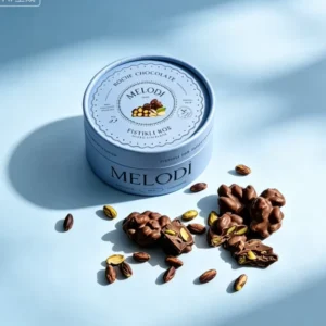 Round Food-Grade Kraft Paper Canister for Chocolate and Coffee, Biodegradable Packaging