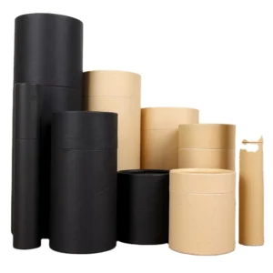 Round Kraft Paper Tubes for Coffee, Tea, Wine, Candles, Cosmetics, and Perfume