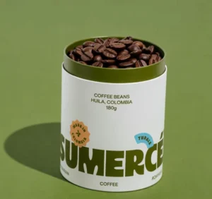 Round Paper Coffee Canister