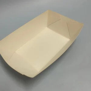 SP2337 White Disposable Paper Tray for Takeaway Food